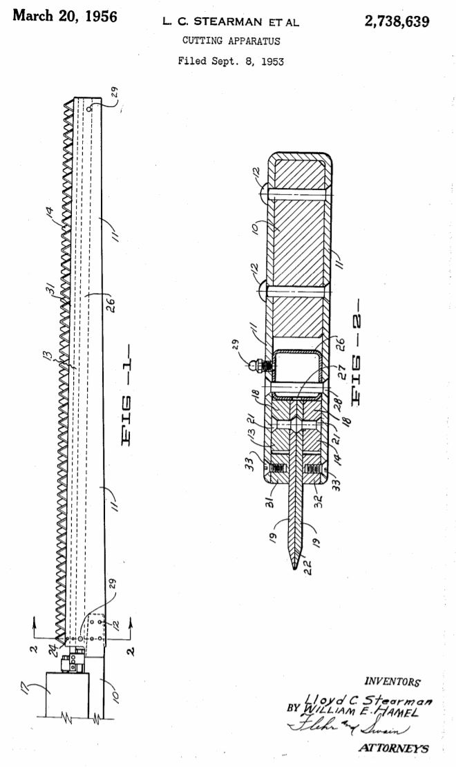Stearman-patent-cutting-apparatus