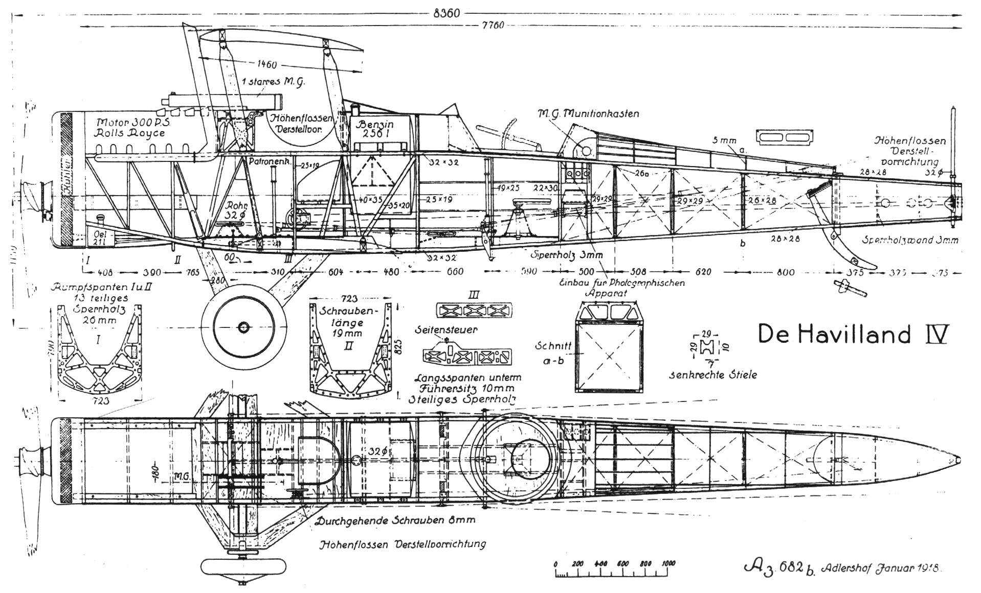 DeHavilland_4_fuselage_structure