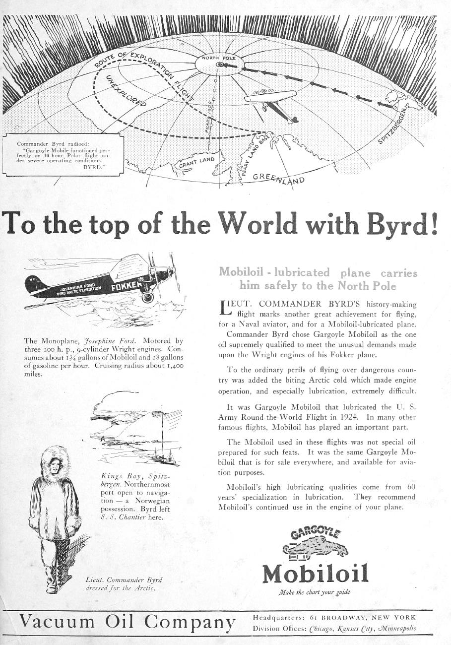 Aero-Digest-1926-06-Gargoyle-Mobiloil-polar-ad